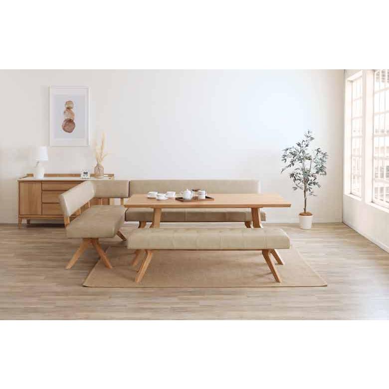 シギヤマ家具 カウチチェアR レブル 160cm ソファ ベンチ 合皮