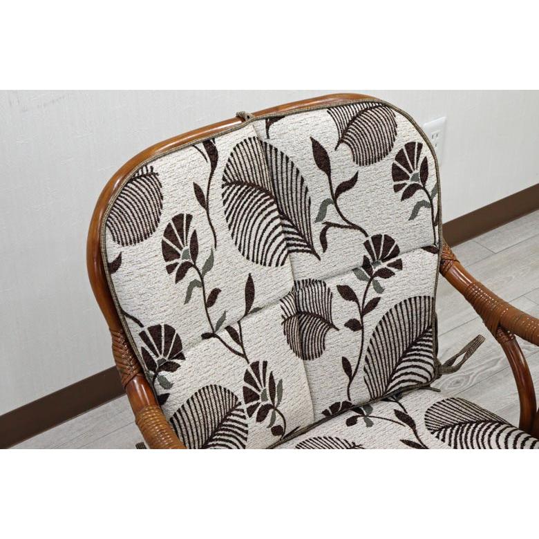 ラタン一人がけソファ アームチェア 軽量 ソファー リバーシブル