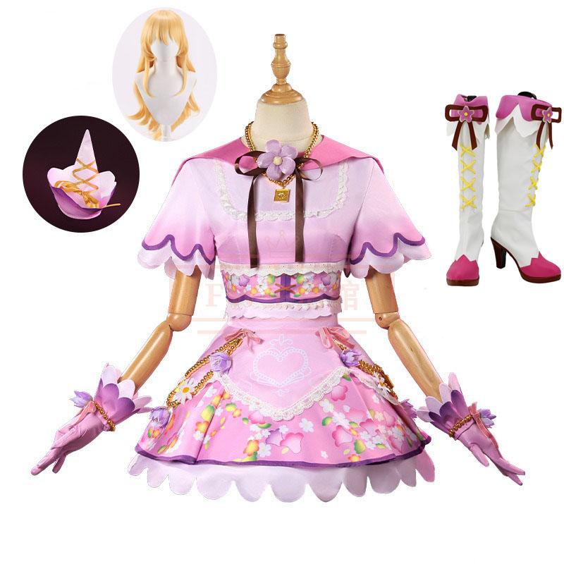 アイカツ！アイドルカツドウ！風 星宮いちご コスプレ衣装 ウィッグ 靴