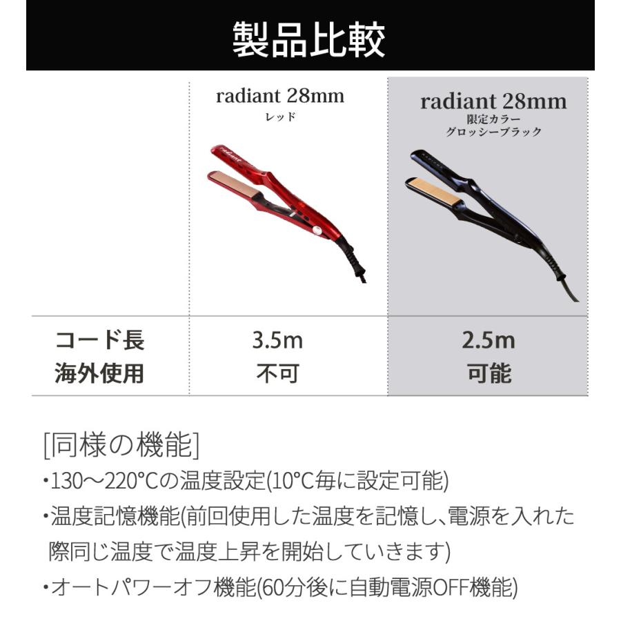 radiant（ラディアント） ストレートアイロン シルクプロアイロン 28mm