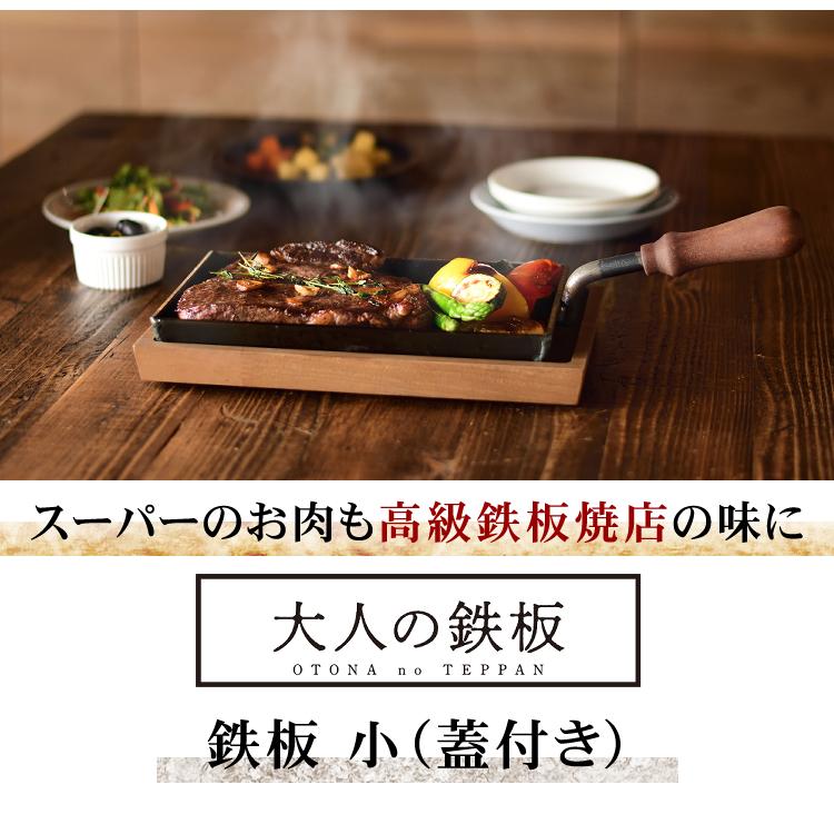 大人の鉄板 IH対応 オークス 日本製 鉄板 小 蓋付き OTS8100 レシピ付