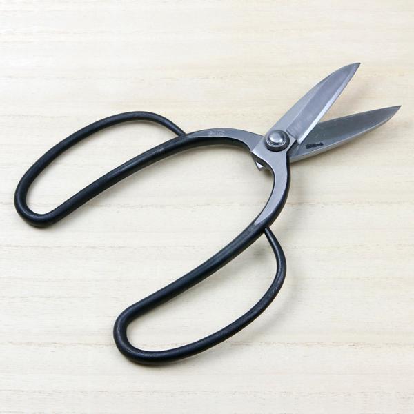 佐保 植木屋鋏 津島型 3寸刃 青紙鋼 カシメ止め 総手造り鍛造品 木鋏