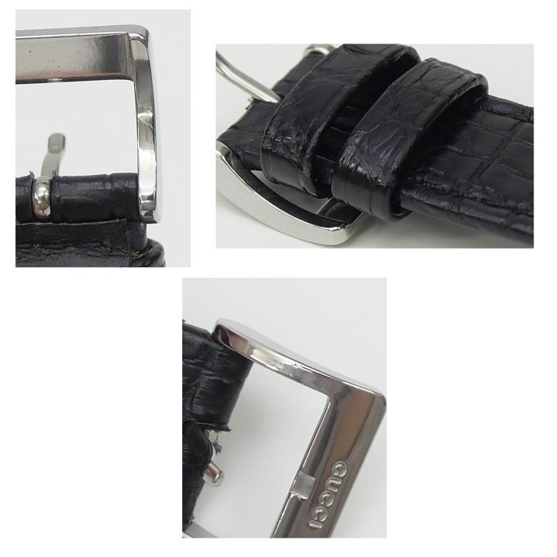 GUCCI（グッチ） レディースウォッチ 腕時計 クオーツ 黒革ベルト