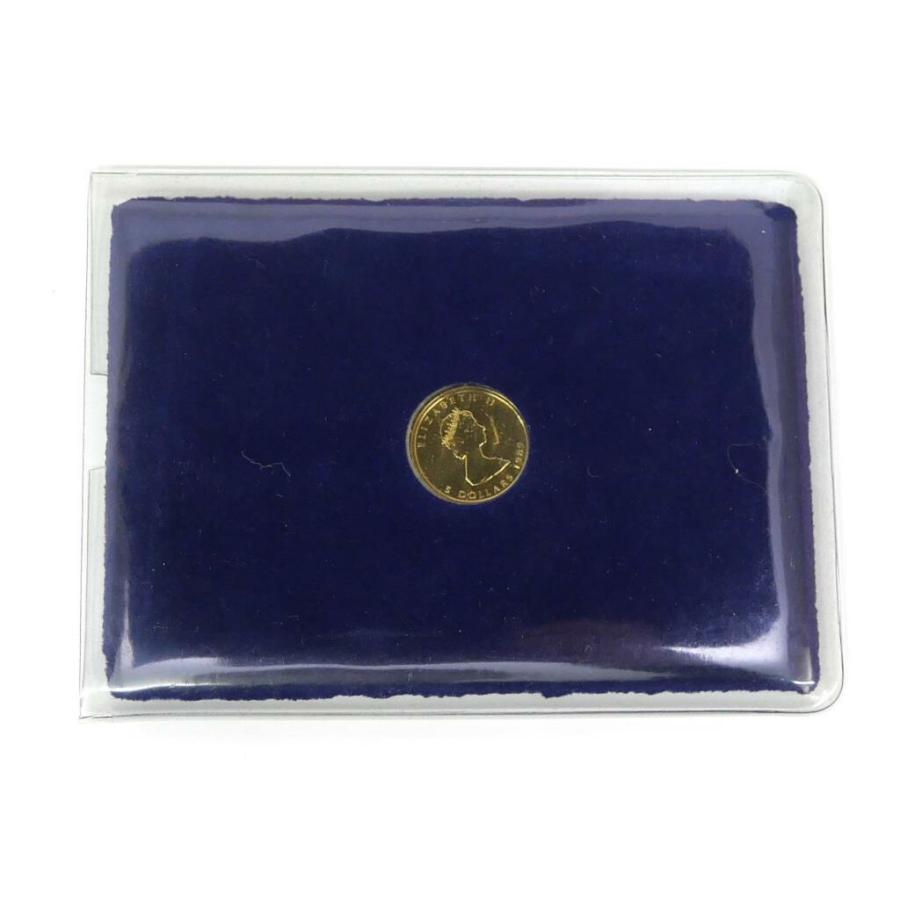 メイプルリーフ金貨 1/10oz 1989年 ケース入り メープルリーフ金貨 1