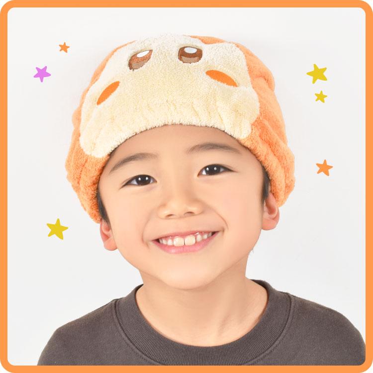 ヘアキャップ 速乾 子供 吸水 カービィ タオルキャップ 男の子 女の子
