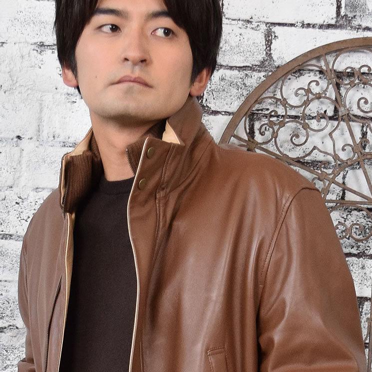爆買 本革 ソフト ラム レザー ジャケット 本皮 ソフトラム メンズ