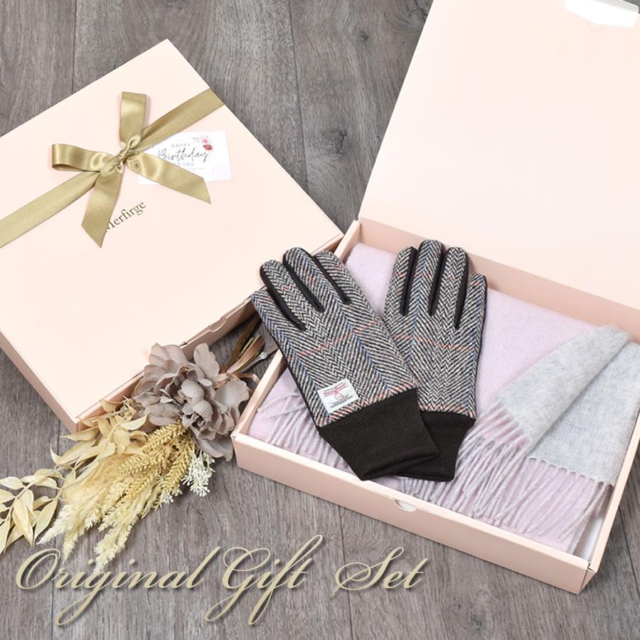 Merfirge 爆買 マフラー レディース ギフトセット カシミヤ混