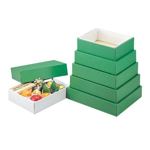 ギフトボックス）グリーンBOX（極小）/50枚入（L-78-1） : 箱の店