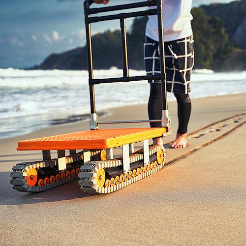 代引き不可 YAZAKI イレクター製クローラー運搬台車 ”アクロス” AXN