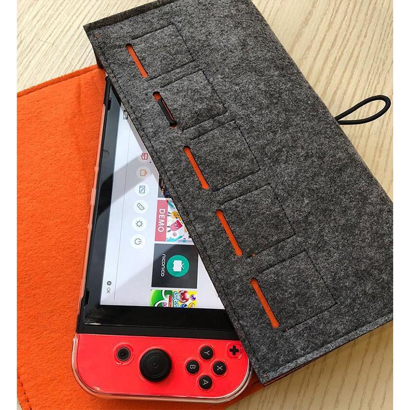 爆買 ニンテンドースイッチ フェルト キャリングケース ケース 大容量