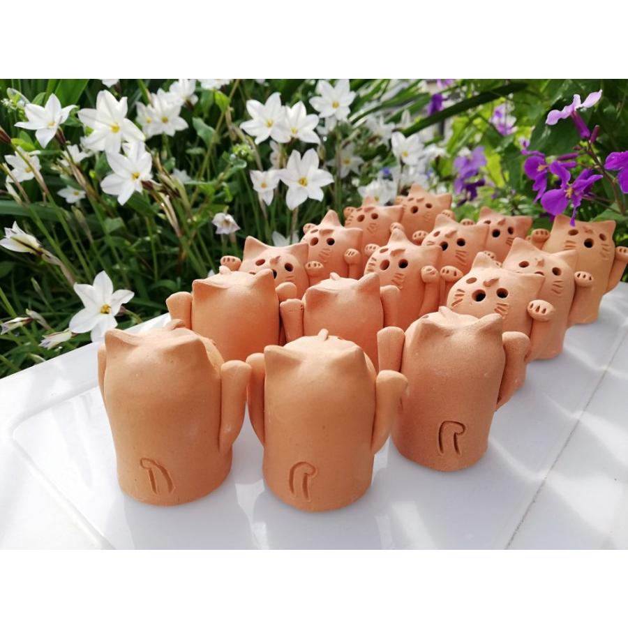 開運 ねこはにわ 猫埴輪 招き猫タイプ : はにわ処さかもと - 通販