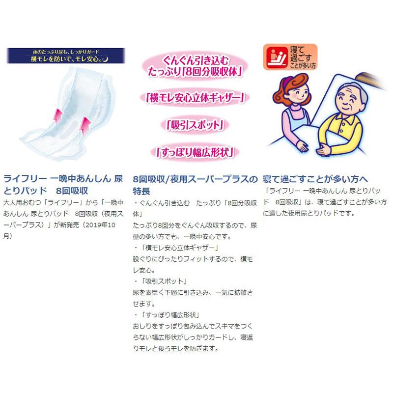ライフリー 一晩中あんしん 一晩中 あんしん 尿とり パッド 夜用