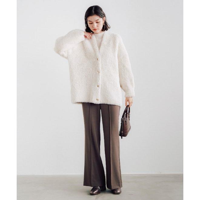 ココディール（COCO DEAL） Wフェイスロングフェザーカーディガン 24