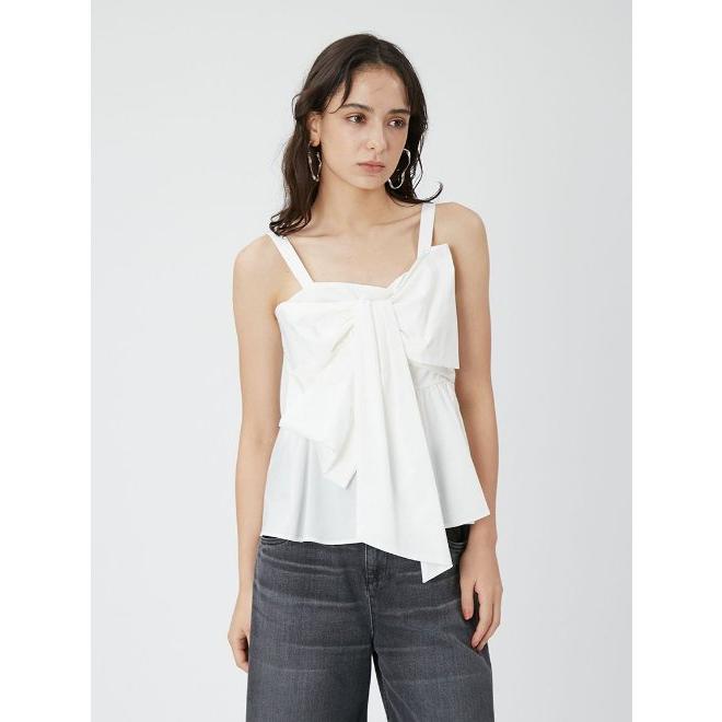 FRAY I.D（フレイ・アイディー） ペプラムリボントップス 24春夏予約