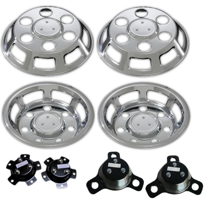 日野4t用メッキホイールカバー1台分（17.5インチ6穴） : 常陸美装