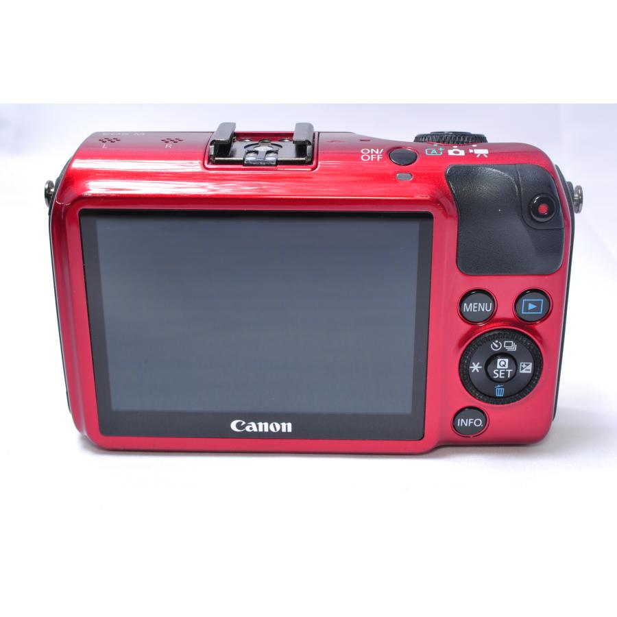 EOS M キヤノン Canon ミラーレス一眼 レンズキット レッド 中古