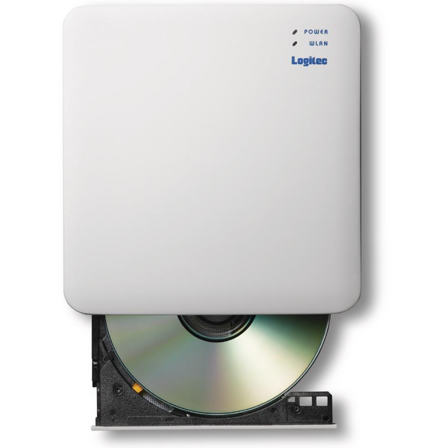 ロジテック Logitec スマホ用CD録音ドライブ/Wi-Fi対応/2.4GHz/iOS