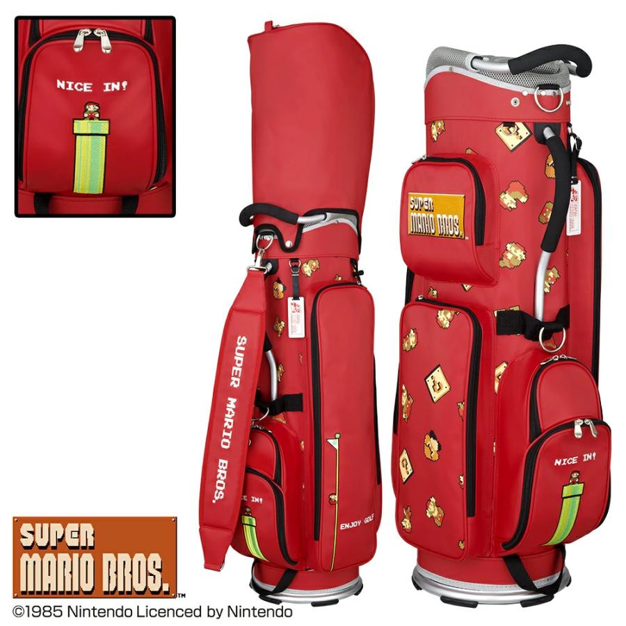 任天堂（Nintendo） キャディバッグ スーパーマリオ 軽量タイプ レッド