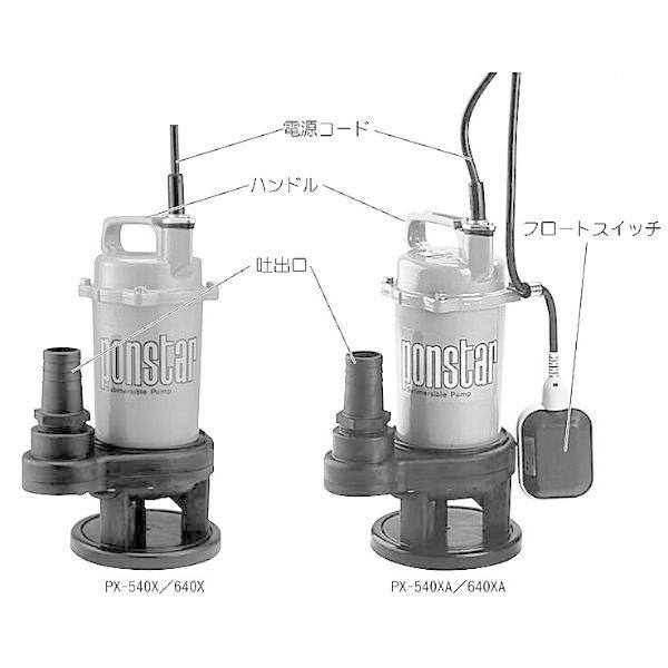 工進（KOSHIN） 汚物用水中ポンプ ポンスター PSK-640X PSK640X 40mm
