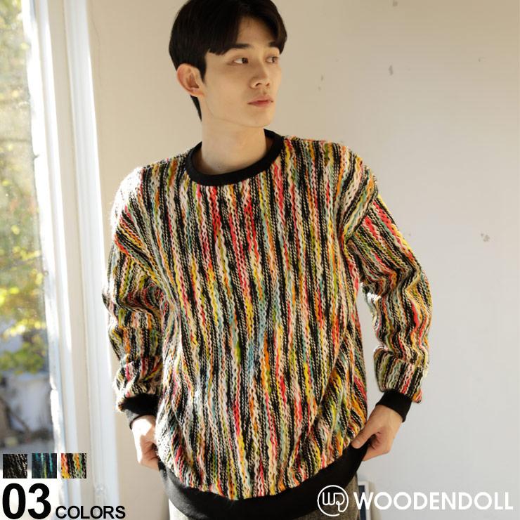 ウッディンドール 3Dニット クージー柄 Coogi 90s 古着系 ヴィンテージ