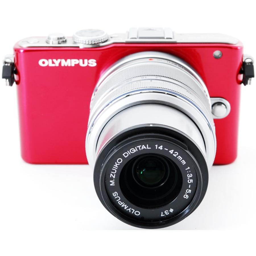 OLYMPUS PEN オリンパス ミラーレス Lite E-PL3 レンズキット レッド