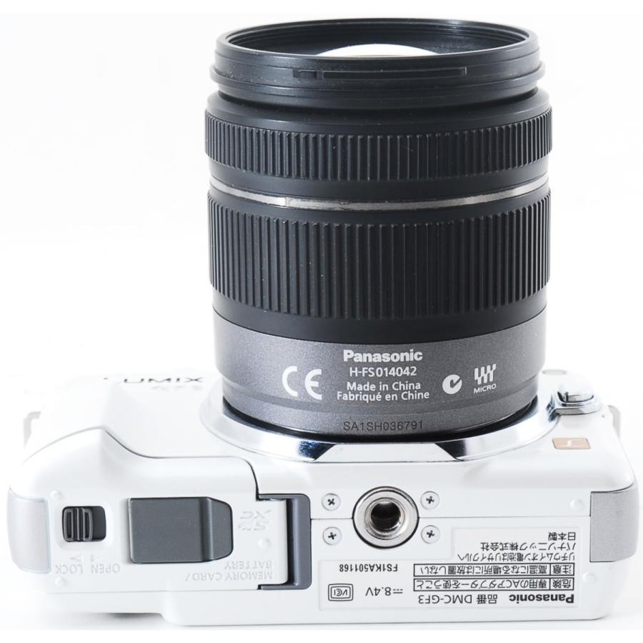 LUMIX パナソニック ミラーレス Panasonic DMC-GF3 ホワイト レンズ