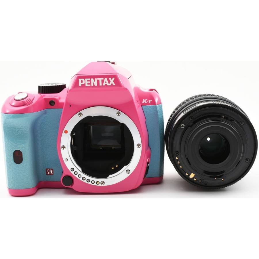 ペンタックス デジタル一眼 PENTAX K-r ピンク×アクア レンズキット