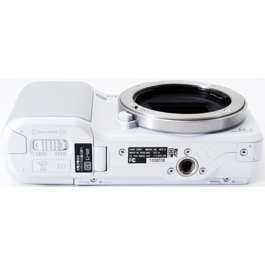 NEX ソニー ミラーレス SONY α NEX-3 ズームレンズキット ホワイト