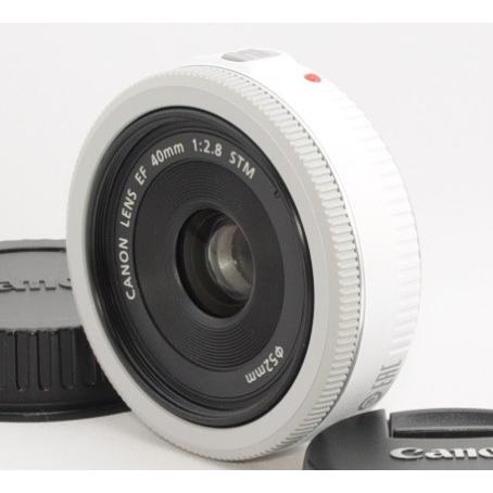 EFレンズ キヤノン 単焦点レンズ Canon EF40mm F2.8 STM ホワイト 中古