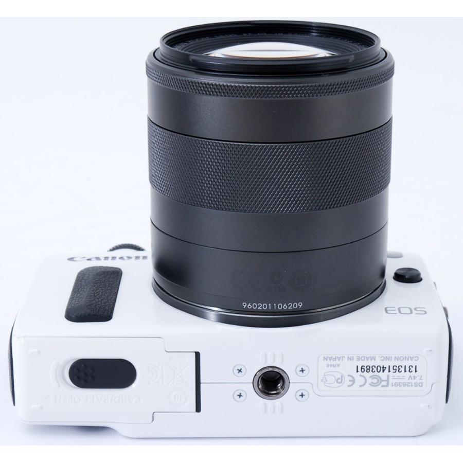 EOS M キヤノン ミラーレス CANON ホワイト レンズキット 中古 新品SD