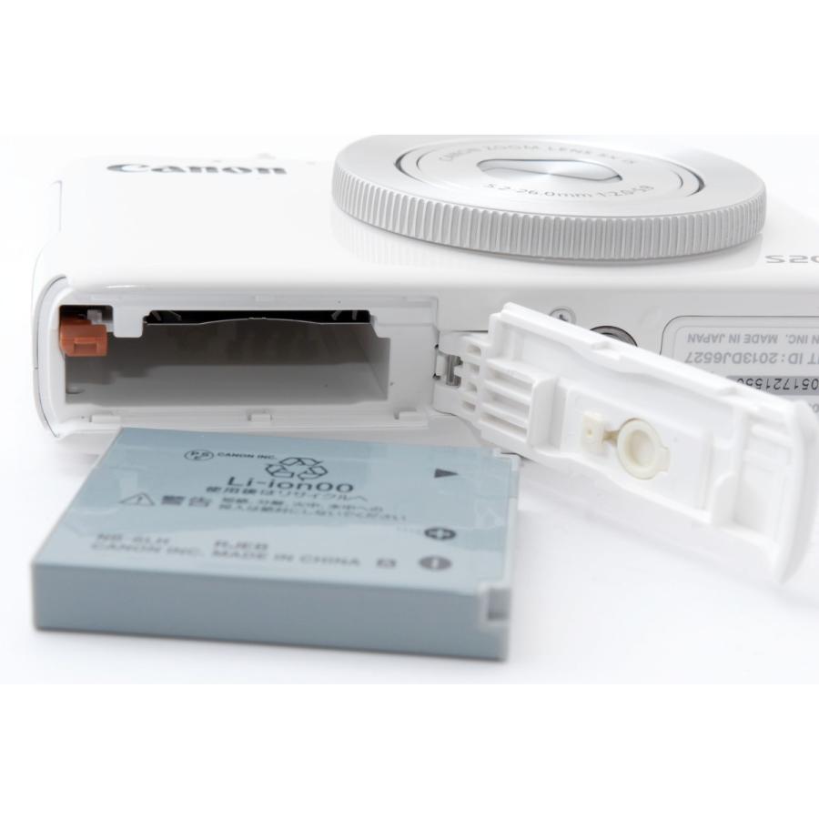 PowerShot キヤノン コンデジ CANON S200 ホワイト 中古 新品SDカード