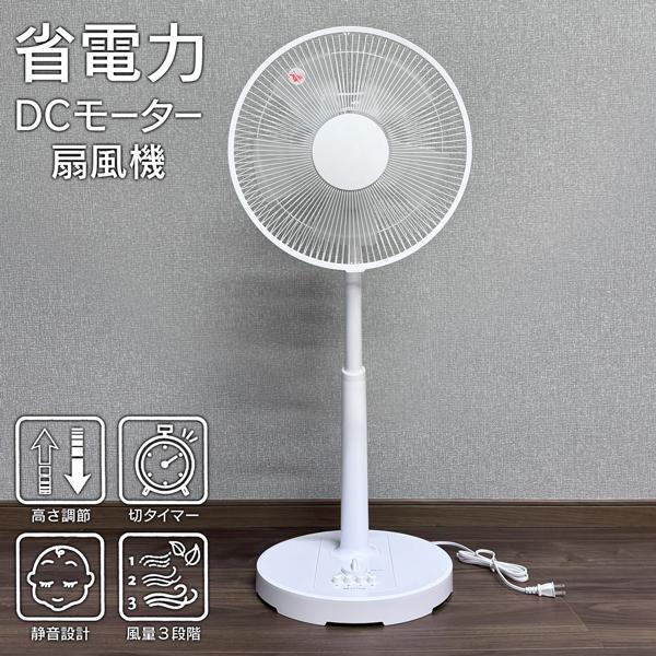 DCモーター リビング扇風機 30cm羽根 タイマー DC 省エネ 静音 自動首
