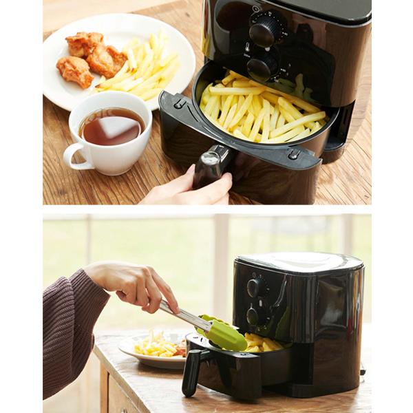 送料無料-油も火も使わない！ノンオイル 電気フライヤー 熱風式