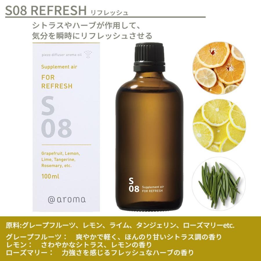 アットアロマ ピエゾアロマオイル 100ml サプリメントエアー solo用