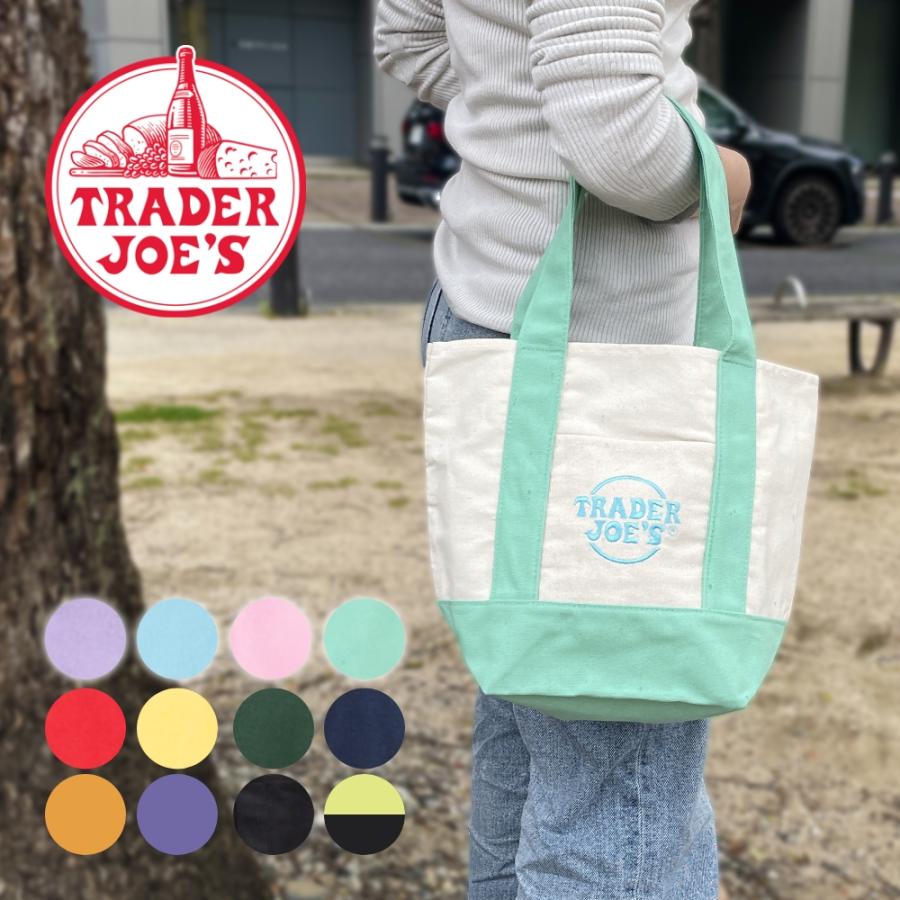 TRADER JOE'S（トレーダージョーズ） MINI CANVAS TOTE BAG エコバッグ