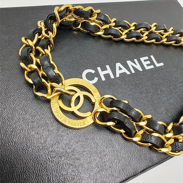 CHANEL（シャネル） 中古品 チェーンベルト ココマーク レザー