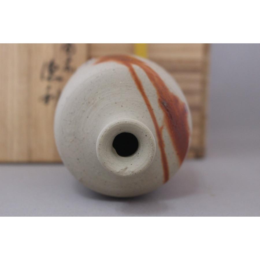 備前焼 山本陶秀 徳利 人間国宝 緋襷焼 共箱 伊部陶苑 : 備前焼 伊部陶