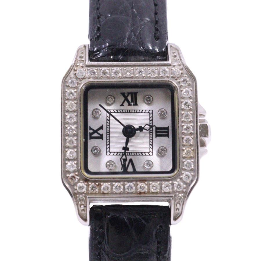 Lunage ルナージュ ダイヤ0.50ct入り スクエア型ケース クォーツ