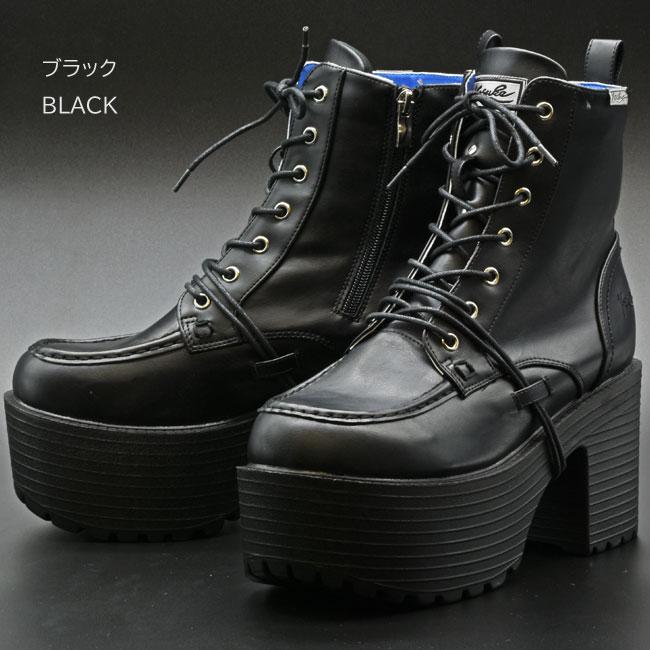 YOSUKE（ヨースケ） 厚底ブーツ レースアップブーツ ショートブーツ