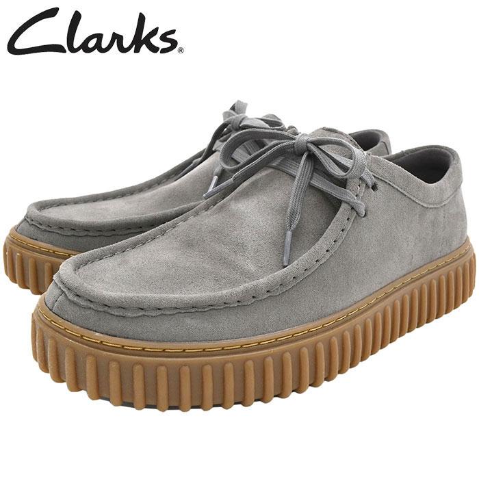 Clarks（クラークス） ブーツ メンズ 男性用 トーヒル ロー Grey Suede