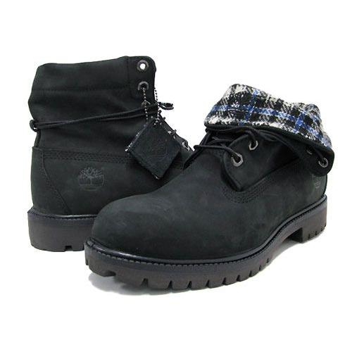 Timberland（ティンバーランド） ロールトップ ウールリッチ 黒