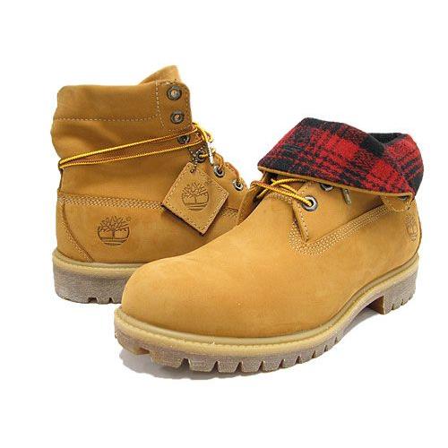 Timberland（ティンバーランド） ROLL TOP Boot with Woolrich Fabric