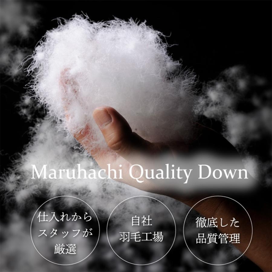丸八真綿 羽毛布団 シングル ハンガリー産 ホワイト グースダウン90