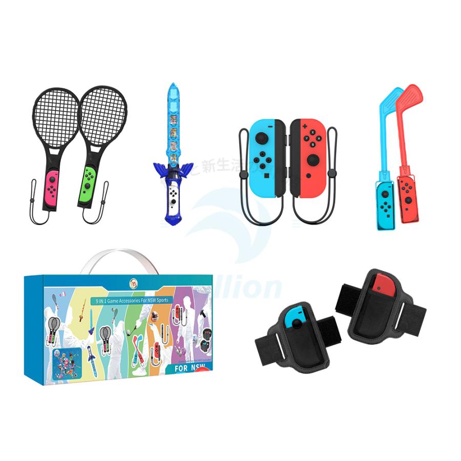 Nintendo switch sports用 ゲーム 9セットIN1 ゴルフクラブ テニス