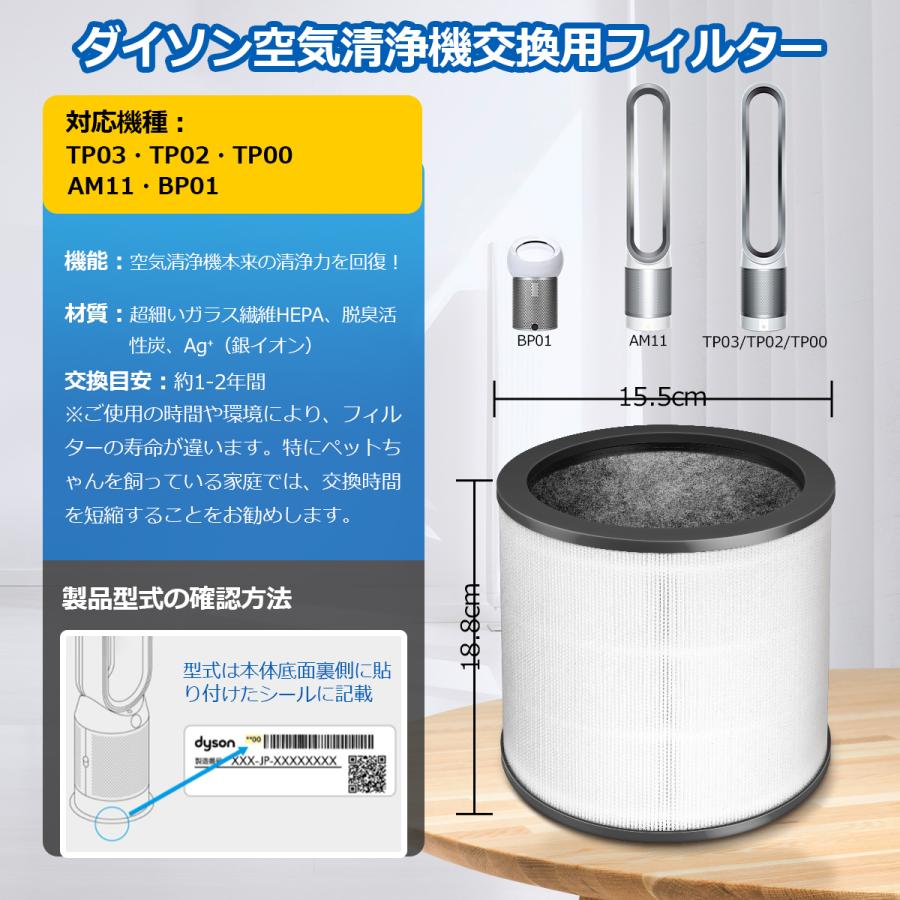Dyson（ダイソン） TP03 TP02 TP00 AM11 BP01 空気清浄機 フィルター