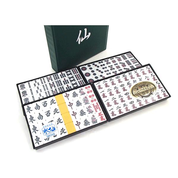 麻雀セット 大人気の大きめ 高級麻雀牌水仙と麻雀マットジャンクマット