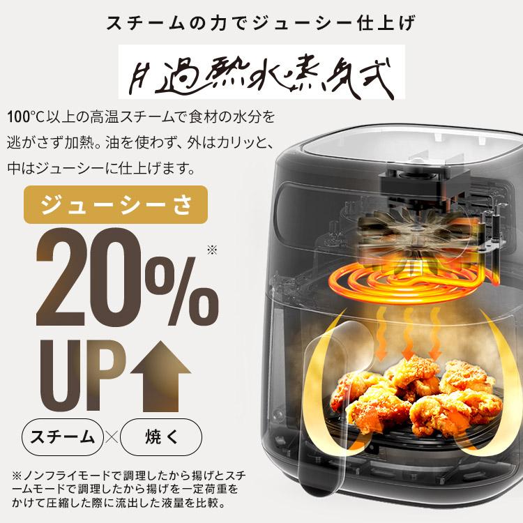 IRIS OHYAMA（アイリスオーヤマ） 電気フライヤー 3L 家庭用 スチーム