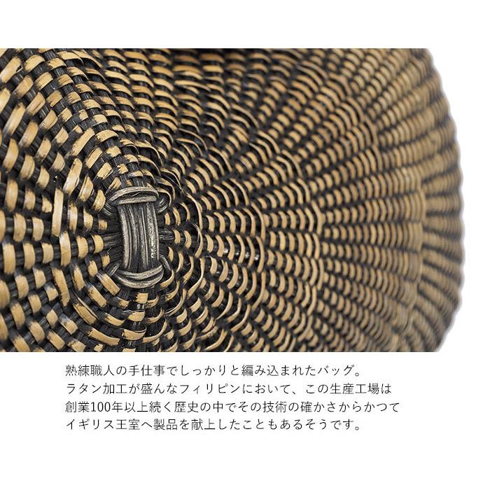 かごバッグ アテンペ アレックス L ショルダー ウィッカー ラタン