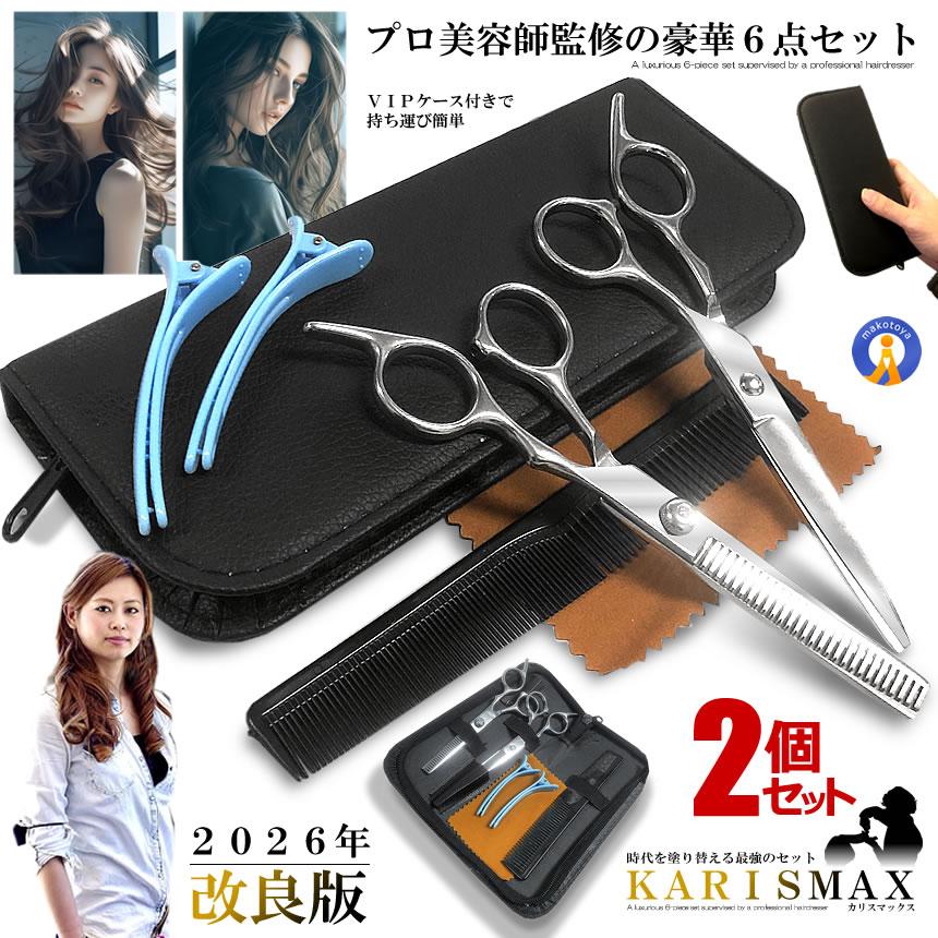 ハサミ スキバサミ カットハサミ 12点セット ケース付き 髪 かみ