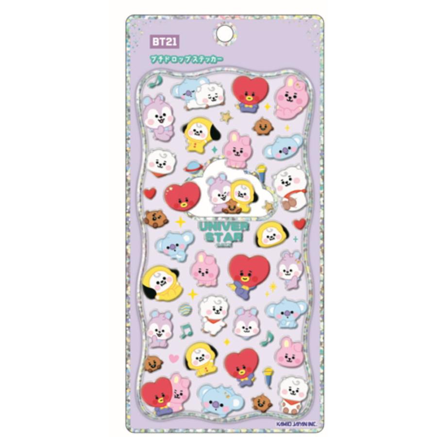 カミ229484 BT21 LINE FRIENDS ラインフレンズ プチドロップステッカー